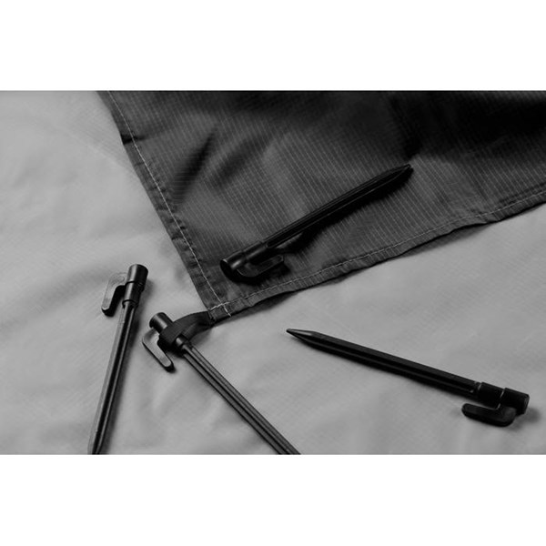 Obrázky: Ľahká veľká pláž. deka-4 skoby na uchyt., čierna, Obrázok 8