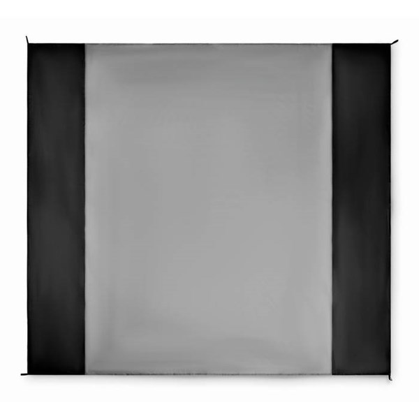 Obrázky: Ľahká veľká pláž. deka-4 skoby na uchyt., čierna, Obrázok 10