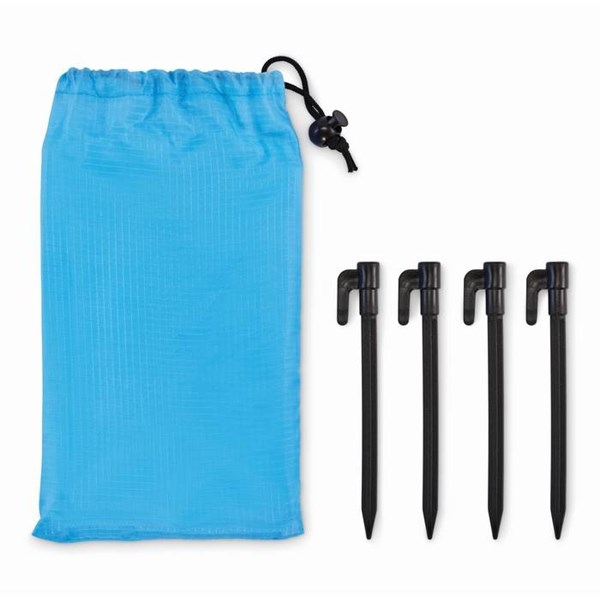 Obrázky: Ľahká veľká pláž. deka-4 skoby na uchyt.,tyrkysová, Obrázok 2