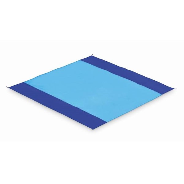 Obrázky: Ľahká veľká pláž. deka-4 skoby na uchyt.,tyrkysová, Obrázok 5