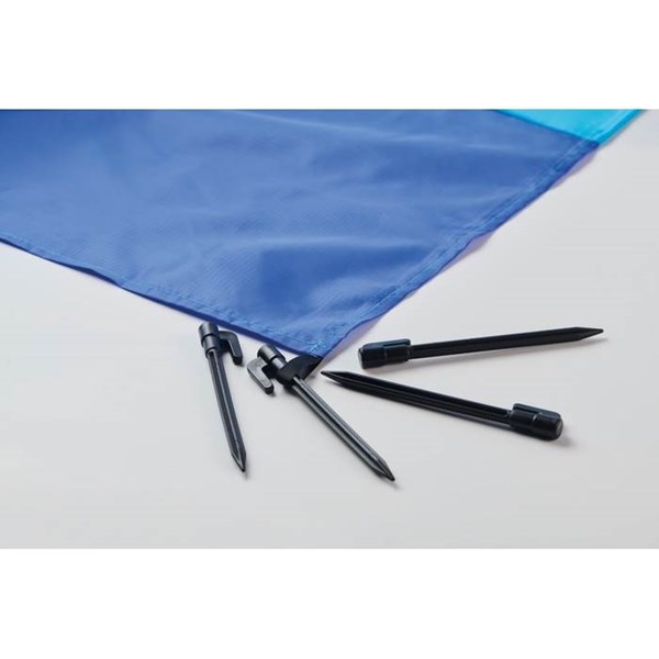 Obrázky: Ľahká veľká pláž. deka-4 skoby na uchyt.,tyrkysová, Obrázok 9