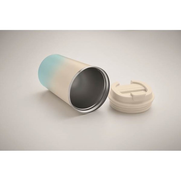 Obrázky: Termohrnček nerez 350 ml s prechodom farieb, modrá, Obrázok 3