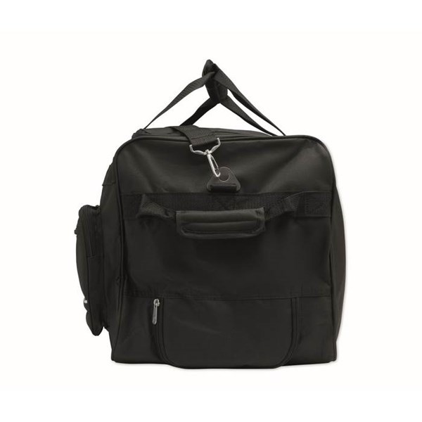 Obrázky: Černa cestovná taška na kolieskach 600D RPET, Obrázok 6