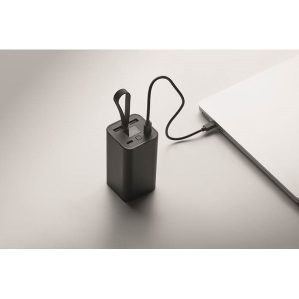 Obrázky: Čierna rýchlonabíj. hliník. powerbanka 20.000 mAh, Obrázok 4