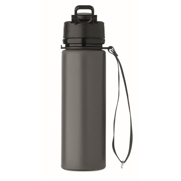 Obrázky: Tmavošedá silikónová športová fľaša 500ml, Obrázok 9