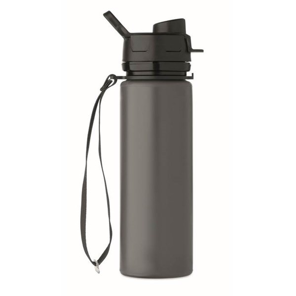 Obrázky: Tmavošedá silikónová športová fľaša 500ml, Obrázok 10