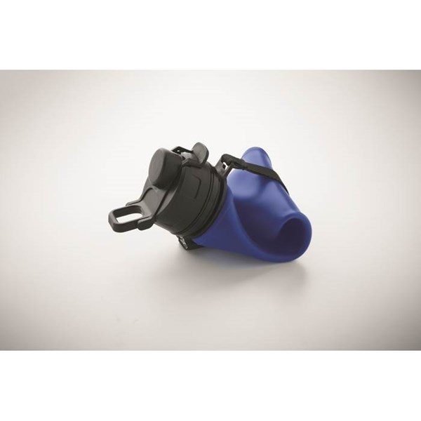 Obrázky: Kráľovská modrá silikónová športová fľaša 500ml, Obrázok 7