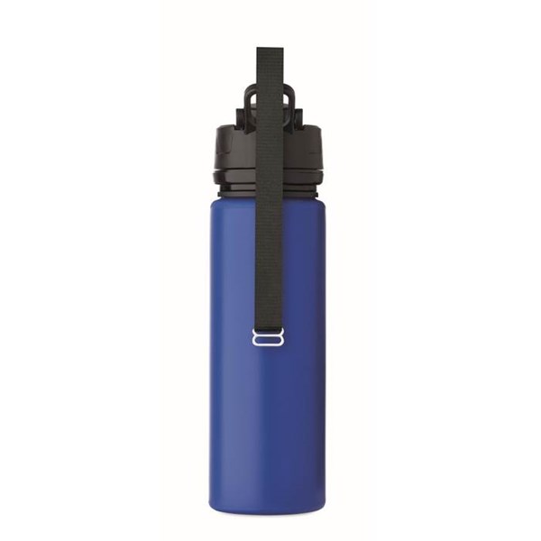 Obrázky: Kráľovská modrá silikónová športová fľaša 500ml, Obrázok 11