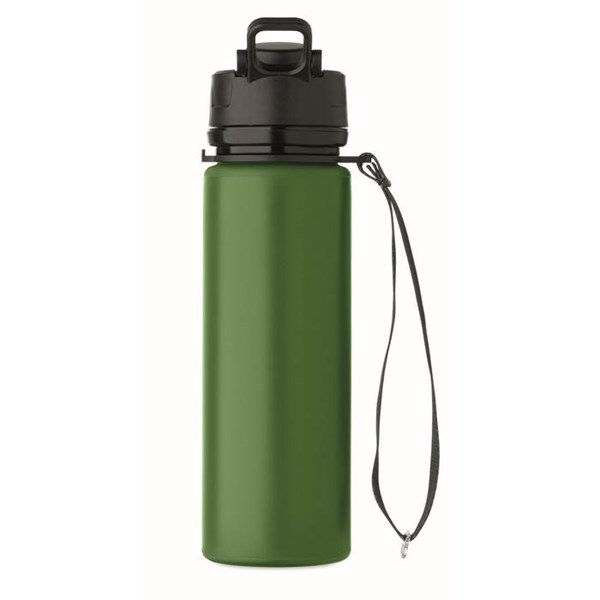 Obrázky: Tmavozelená silikónová športová fľaša 500ml, Obrázok 8