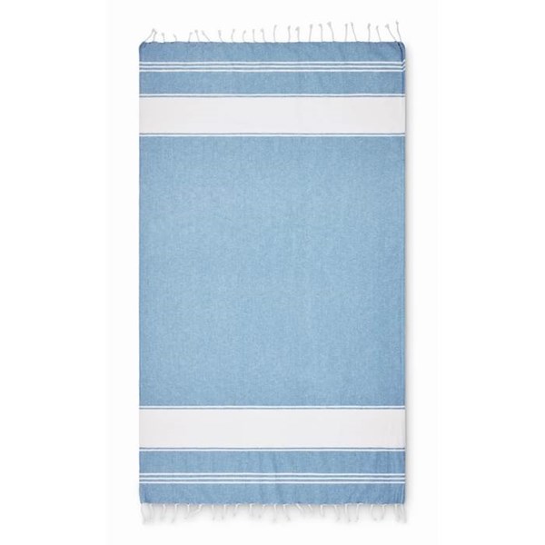 Obrázky: Plážová taška s uterákom, svetlomodrá (tyrkysová), Obrázok 4