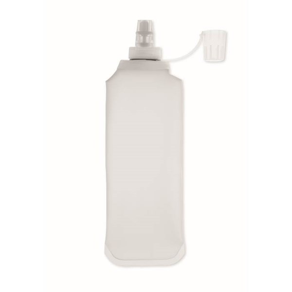 Obrázky: Skladacia fľaša na vodu 500 ml, transparentná, Obrázok 4