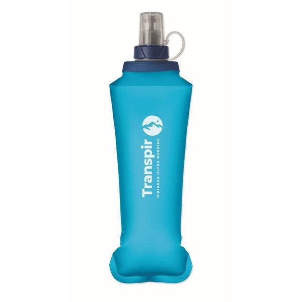 Obrázky: Skladacia fľaša na vodu 500 ml s ventilom,kr.modrá, Obrázok 6