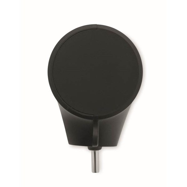 Obrázky: Čierna ABS powerbanka 5000mAh, funkcia stojanu, Obrázok 8