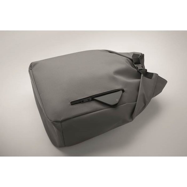 Obrázky: Rolovací ruksak na notebook, tmavošedý, Obrázok 5