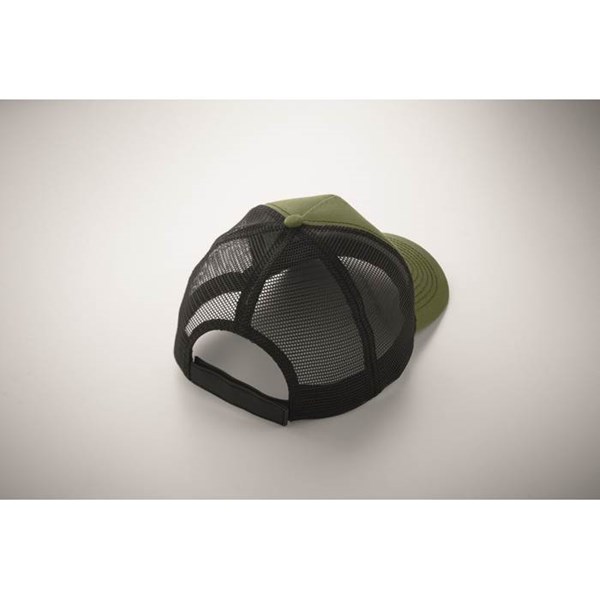 Obrázky: Šiltovka trucker s 5 panelmi, armádna zelená, Obrázok 5