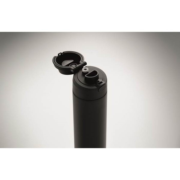 Obrázky: Dvojstenná nerez. fľaša 500 ml, čierna, Obrázok 8