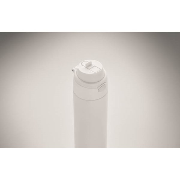 Obrázky: Dvojstenná nerez. fľaša 500 ml, biela, Obrázok 5