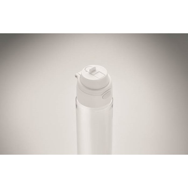 Obrázky: Fľaša RPET 700 ml, slamka a viečko, biela, Obrázok 5