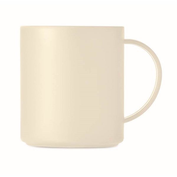 Obrázky: Hrnček 300ml z PP, béžový, Obrázok 3