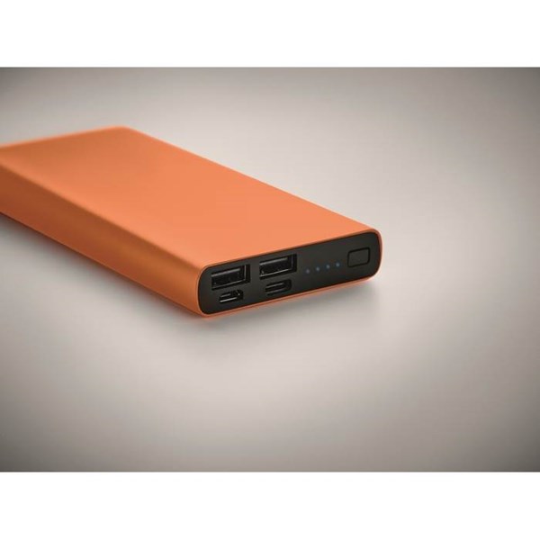 Obrázky: Oranžová hliníková powerbanka 10 000 mAh, Obrázok 4