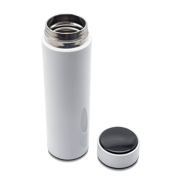 Obrázky: Biela termoska 420 ml s teplomerom, Obrázok 2