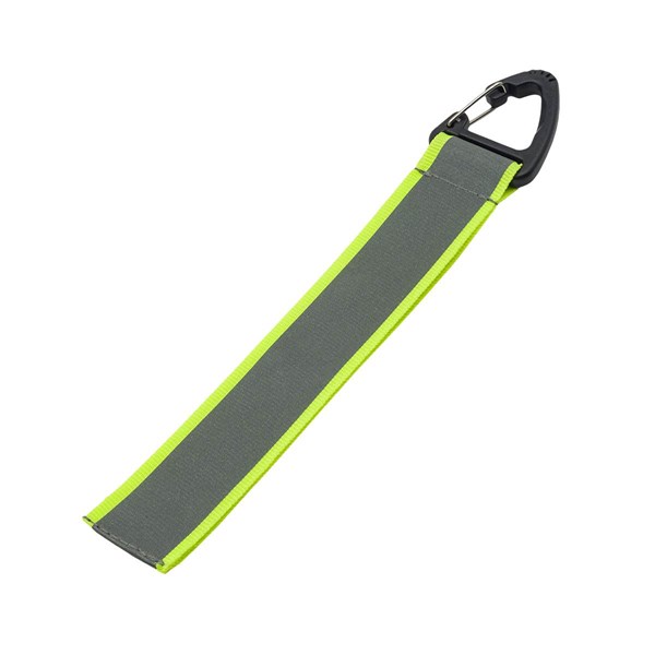 Obrázky: Reflexný prívesok s karabínou, strieborná