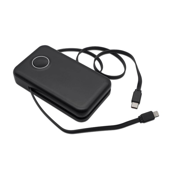 Obrázky: Powerbanka 10 000 mAh s rýchlonabíjaním, čierna, Obrázok 4