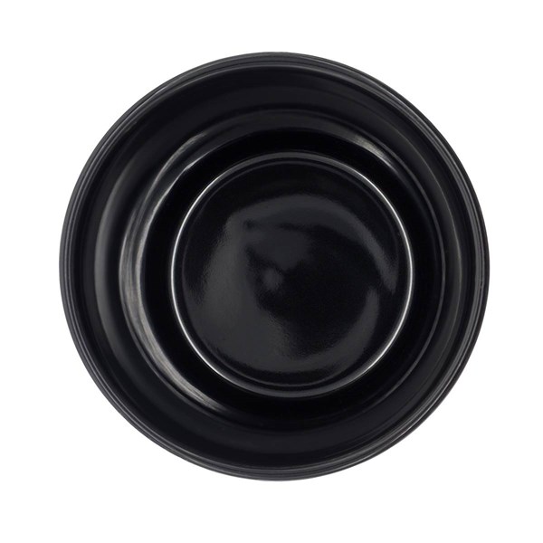 Obrázky: Keram.hrnček 370ml, povrch a viečko silikón,čierna, Obrázok 3