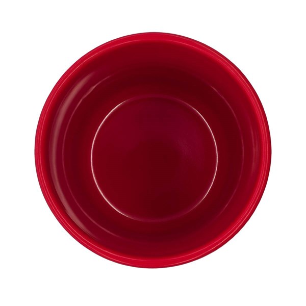 Obrázky: Ker.hrnček 370ml, povrch a viečko silikón,červená, Obrázok 3