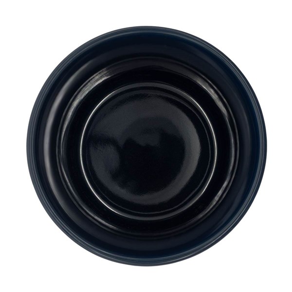 Obrázky: Keram.hrnček 370ml, povrch a viečko silikón,modrá, Obrázok 3