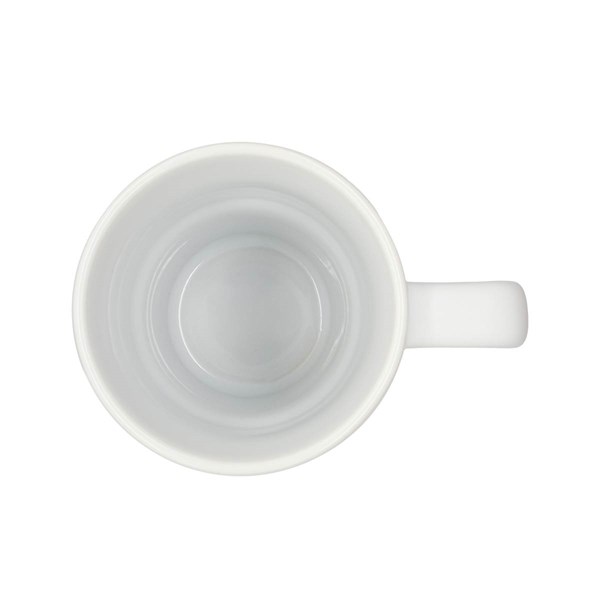 Obrázky: Matný keramický hrnček s viečkom 440 ml, biela, Obrázok 3