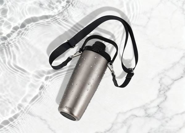 Obrázky: Recyklovaný nerez termohrnček s remienkom,strieb., Obrázok 11