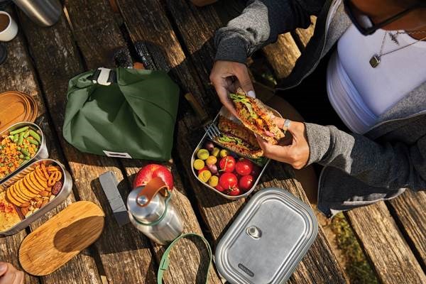 Obrázky: Veľká nerez.nádoba na potraviny Black+Blum,zelená, Obrázok 7