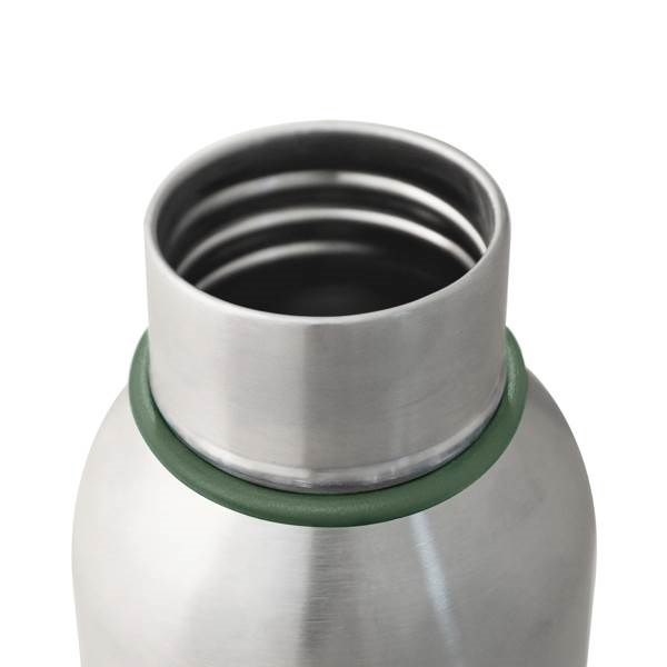 Obrázky: Malá termoska na vodu 500 ml,olivovo zelený prúžok, Obrázok 4