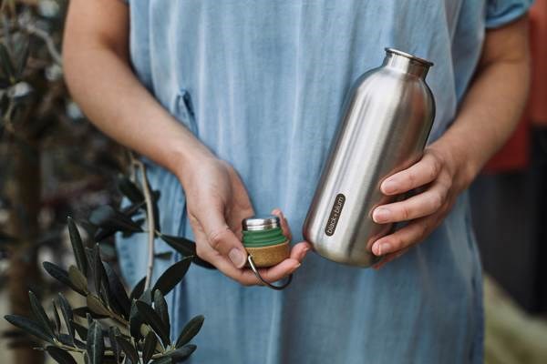 Obrázky: Nerez.fľaša 600 ml Black+Blum, olivovo zelená, Obrázok 10