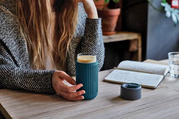 Obrázky: Black+Blum 340 ml cestovný pohár, tyrkysový, Obrázok 6