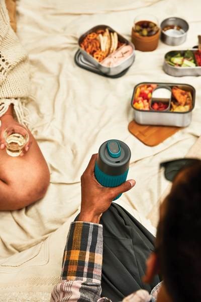 Obrázky: Black+Blum 340 ml cestovný pohár, tyrkysový, Obrázok 11