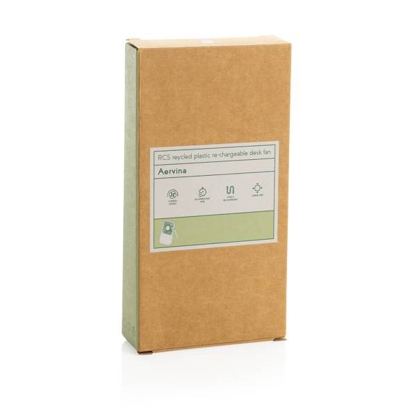 Obrázky: Recyklovaný nabíjateľný stol.ventilátor RCS, biely, Obrázok 10