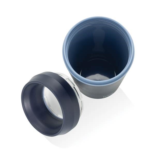 Obrázky: Hrnček Topl To Go 354 ml z recykl.plastu,tm.modrý, Obrázok 3