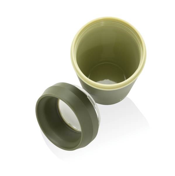 Obrázky: Hrnček Topl To Go 354 ml z recykl.plastu, zelený, Obrázok 6