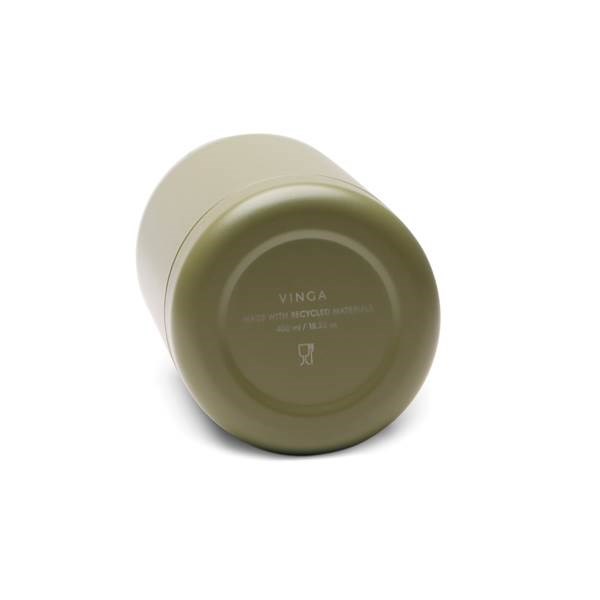 Obrázky: Nerezová fľaša VINGA od RCS, 400 ml, zelená, Obrázok 3