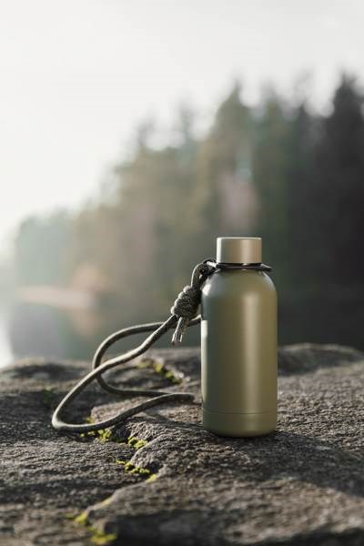 Obrázky: Nerezová fľaša VINGA od RCS, 400 ml, zelená, Obrázok 6