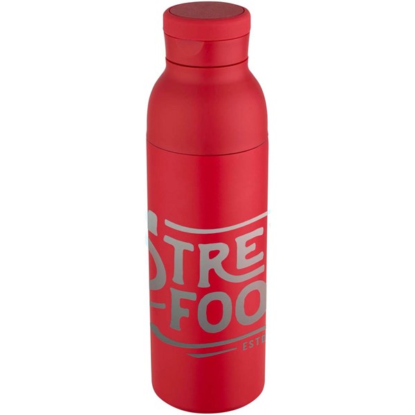 Obrázky: Nerez RCS fľaša 650ml, vákuová izolácia, červená, Obrázok 5