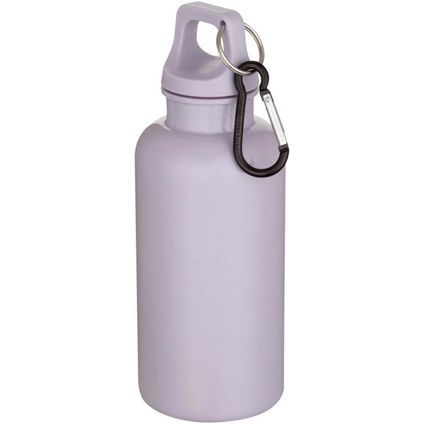 Obrázky: Plastová RCS fľaša 400ml s karabínou, fialová