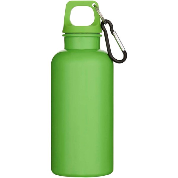 Obrázky: Plastová RCS fľaša 400ml s karabínou, sv. zelená, Obrázok 3