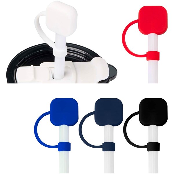 Obrázky: Silikónový kryt na slamku, červená, Obrázok 6