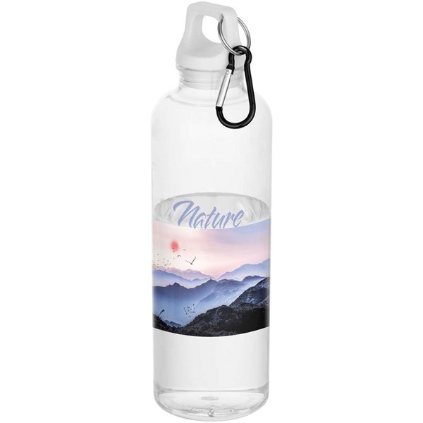 Obrázky: Transp. fľaša 750ml, recykl. RCS plast, biela, Obrázok 2