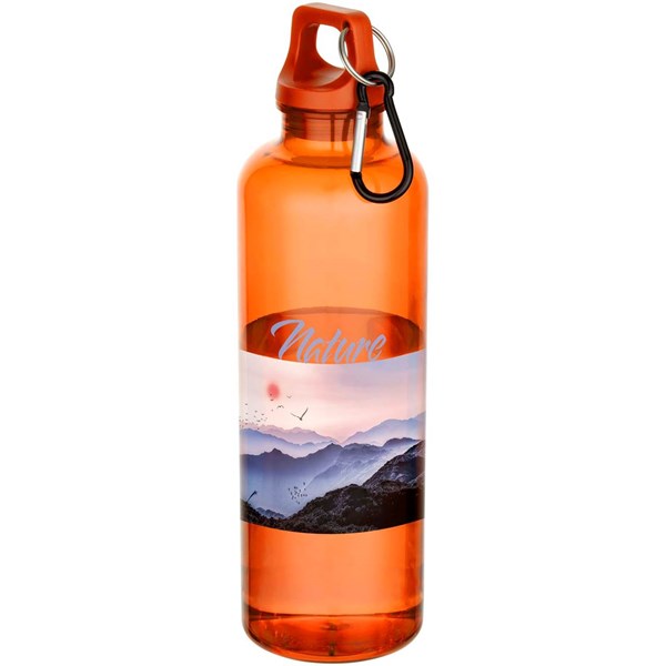 Obrázky: Transp. fľaša 750ml, recykl. RCS plast, oranžová, Obrázok 2