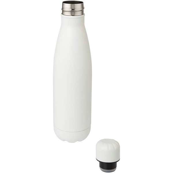 Obrázky: Jednostenná recykl. nerez 750ml fľaša, biela, Obrázok 3