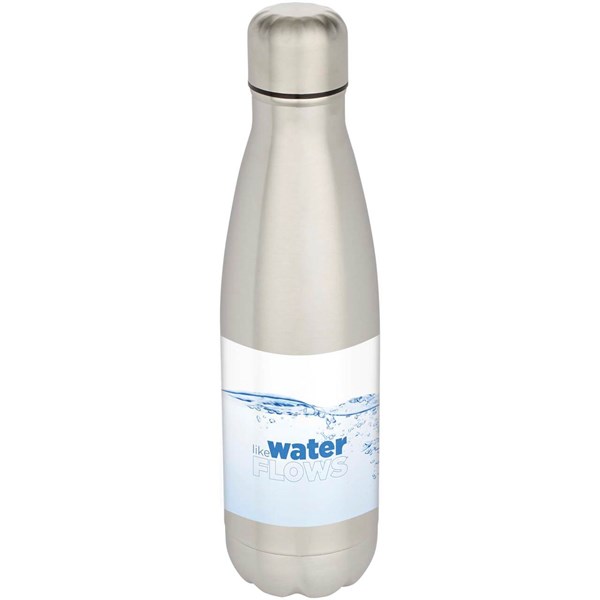 Obrázky: Jednostenná recykl. nerez 750ml fľaša, strieborná, Obrázok 2